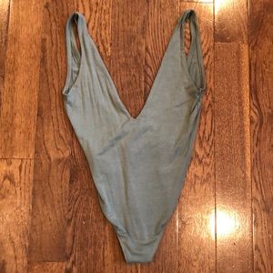 Urban outfitters deep V bodysuit